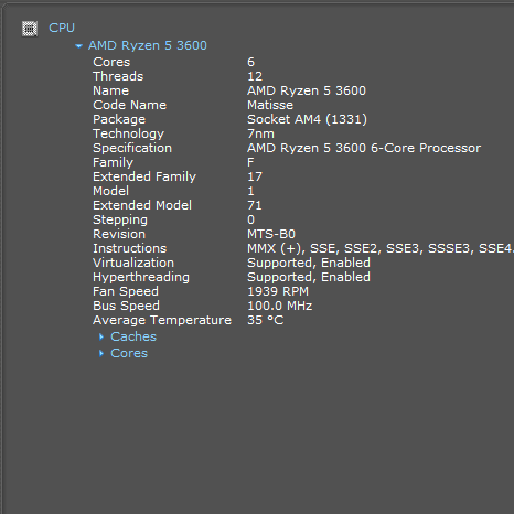 AMD Ryzen 5 3600 3.60GHz 6 Core 100-000000031 12 Thread AM4