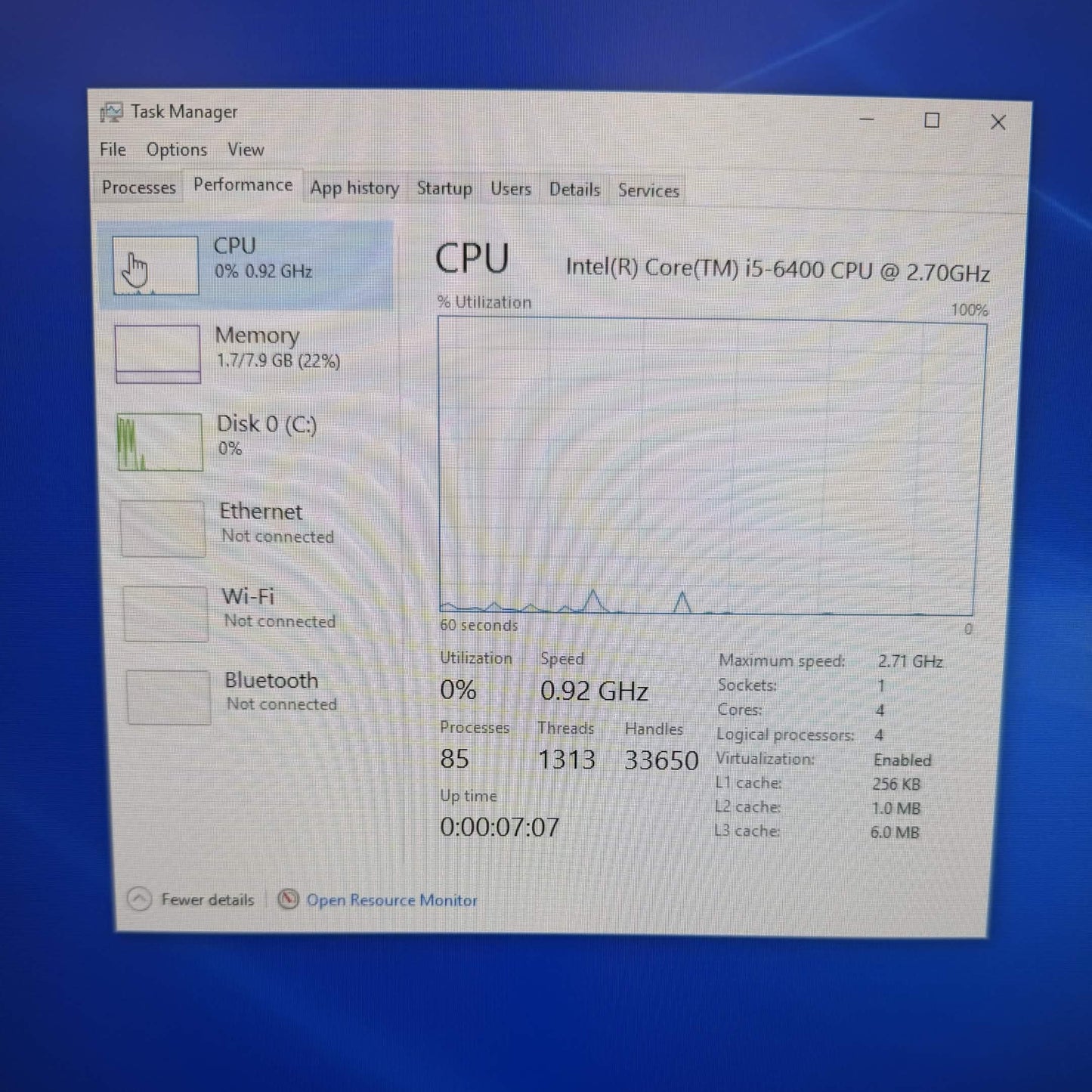 Dell Inspiron 3670 3650 Core i5-6400 2.70GHz 8GB RAM 1TB HDD