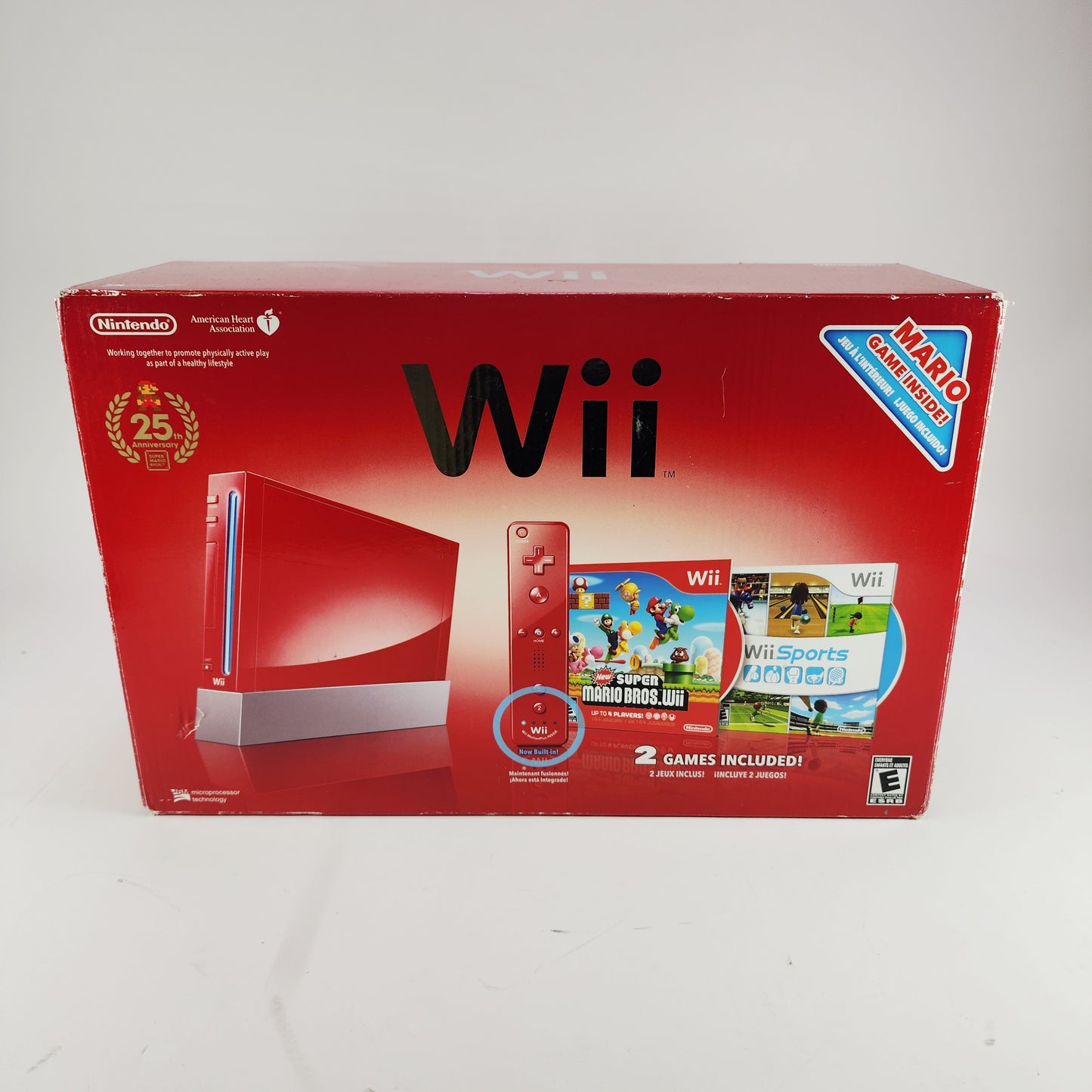 Nintendo Wii Console Gaming System RVL-001 Red 25th Anniversary Edition