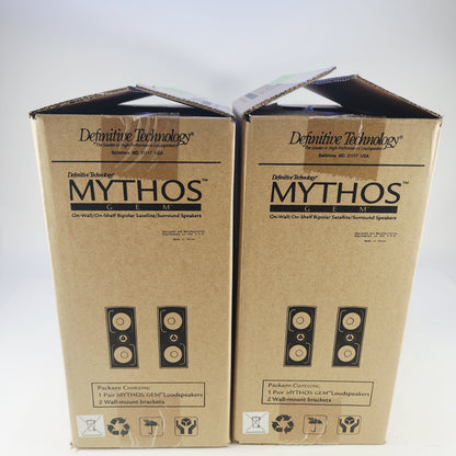 Refurbished Definitive Technology MYTHOS GEM Home Theatre System Speakers Black