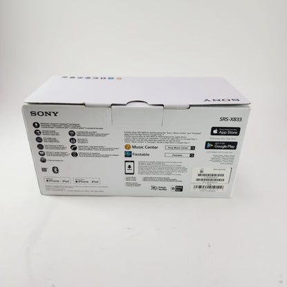 Sony SRS-XB33 Bluetooth Speaker Black
